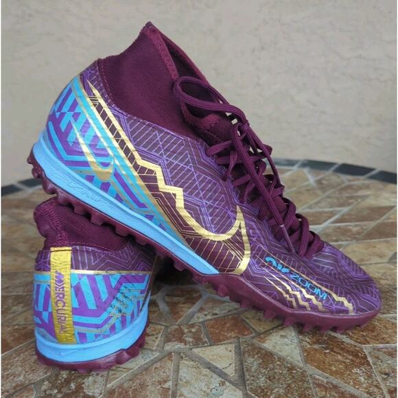 Nike Zoom Mercurial Superfly 9 Academy Turf Mens Size 6.5 DR9347-694 Pre-owned - Picture 1 of 6